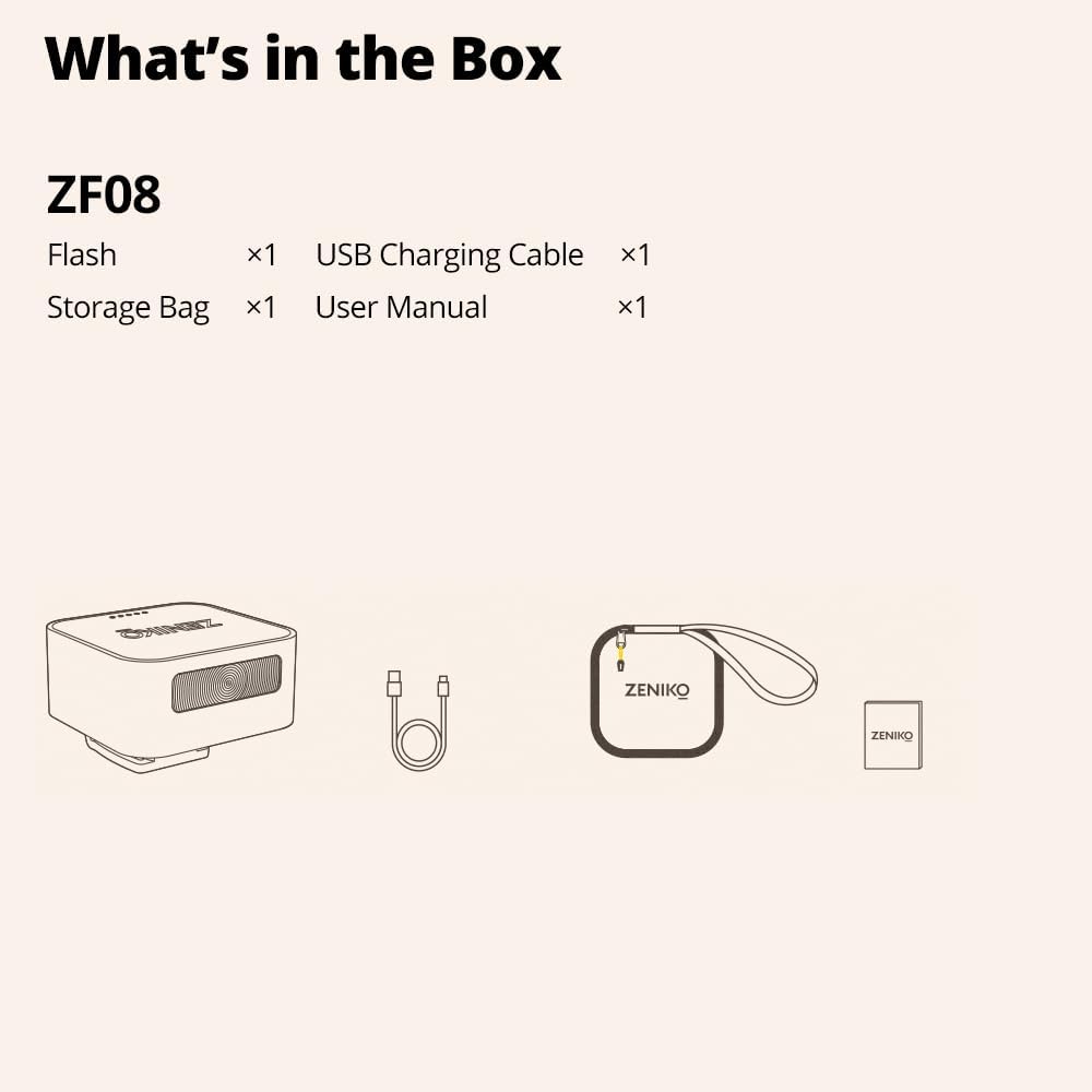 ZENIKO ZF08 Aluminum Mini Flash
