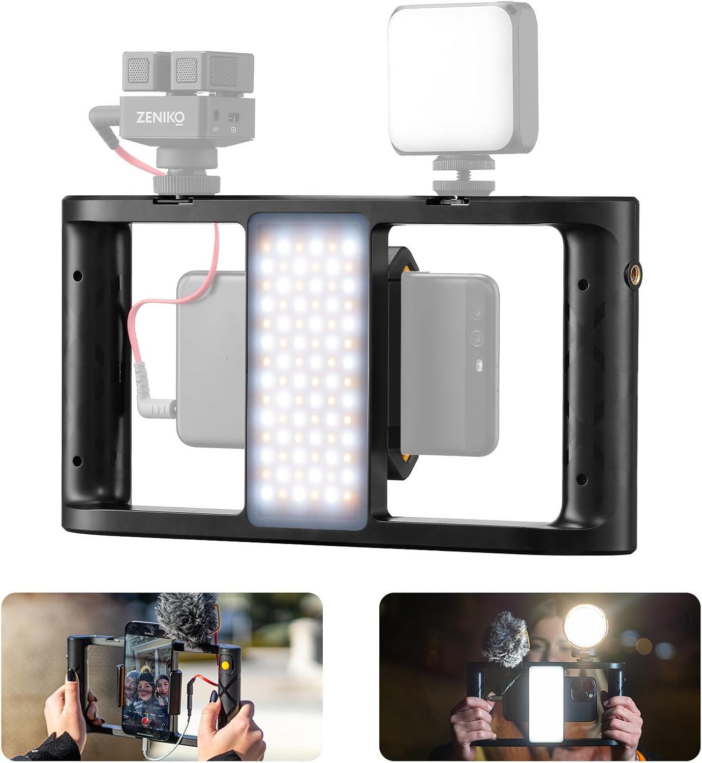 ZENIKO MR11 Smartphone Video Rig with Light