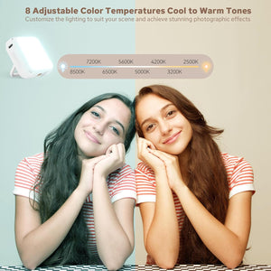ZENIKO VS5 Bi LED On-Camera Video Light with Soft Diffuser