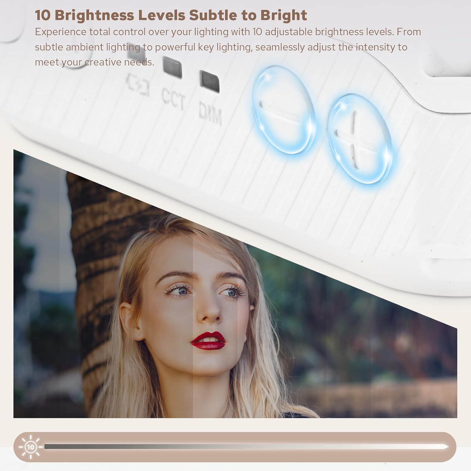 ZENIKO VS5 Bi LED On-Camera Video Light with Soft Diffuser