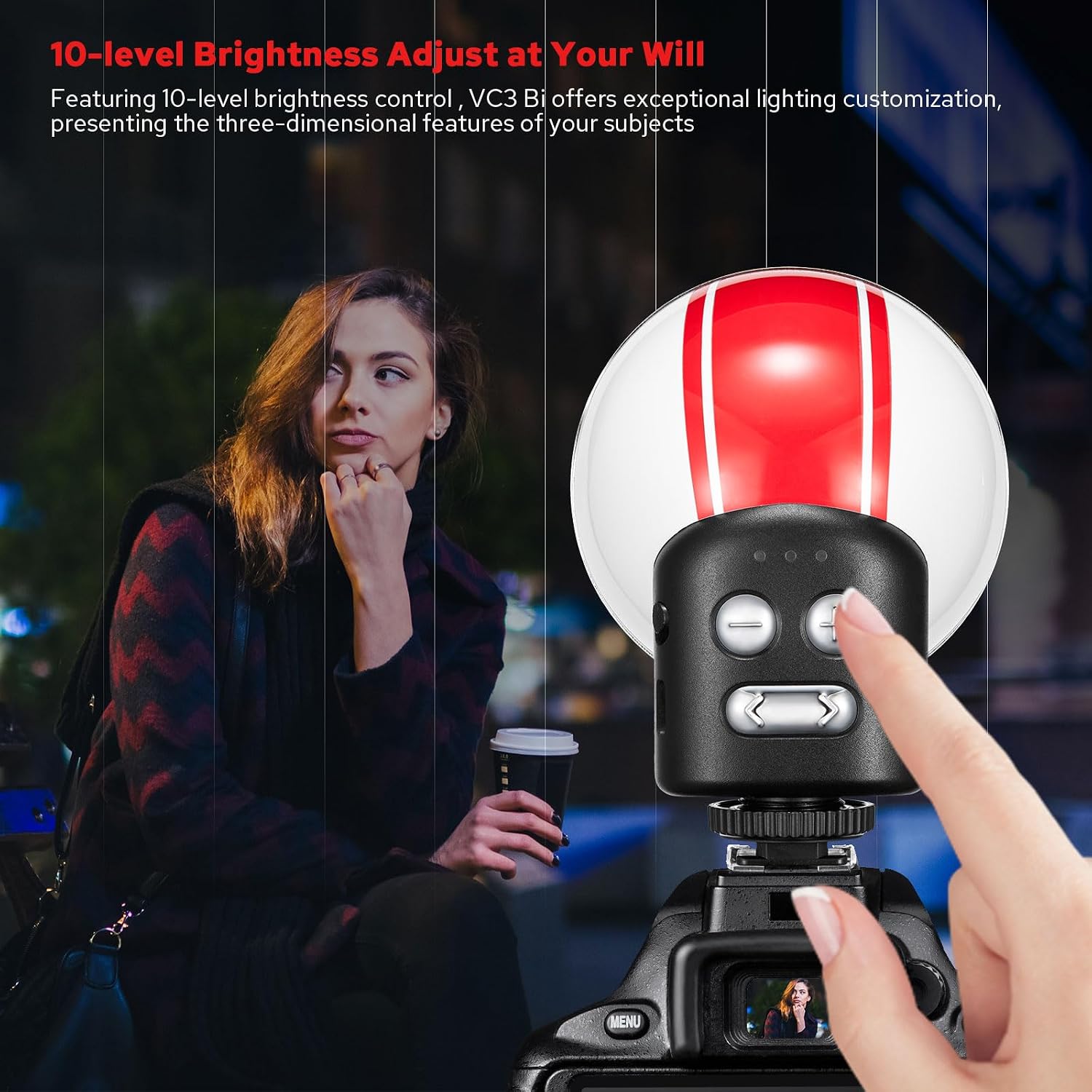 ZENIKO VC3 Bi-Color LED Camera Light with Cold Shoe