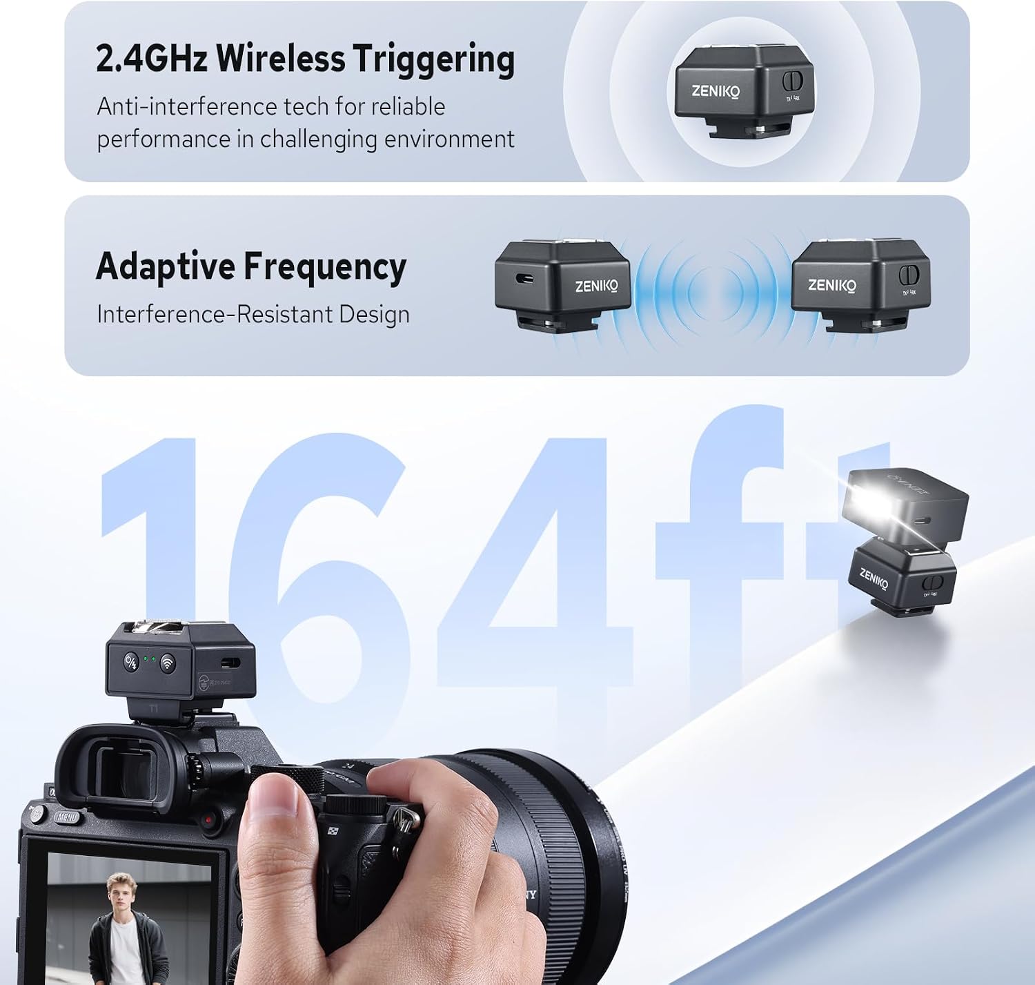 ZENIKO T1 2.4G Wireless Mini Flash Trigger