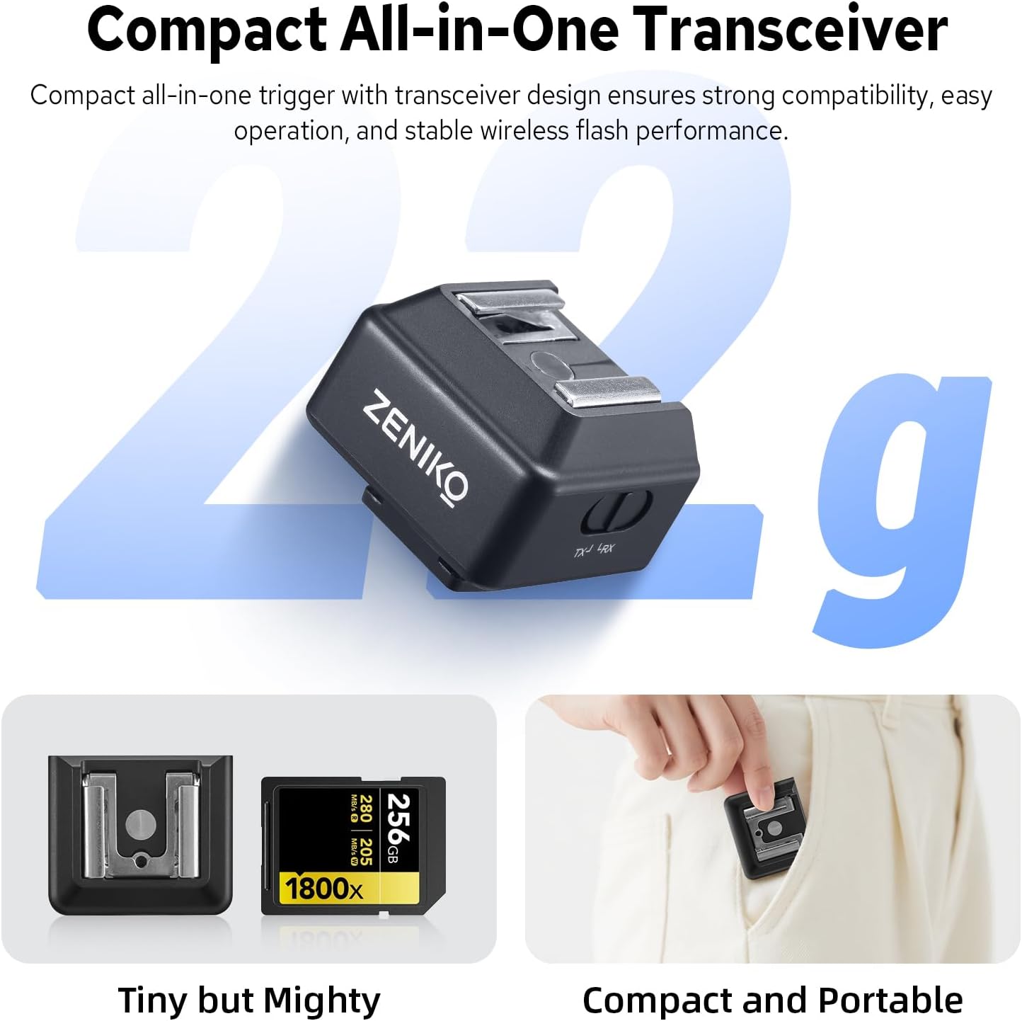 ZENIKO T1 2.4G Wireless Mini Flash Trigger
