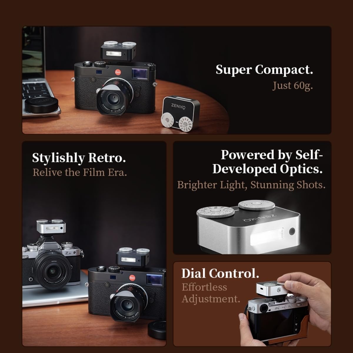 ZENIKO ZA12  Dual-Dial Camera Flash