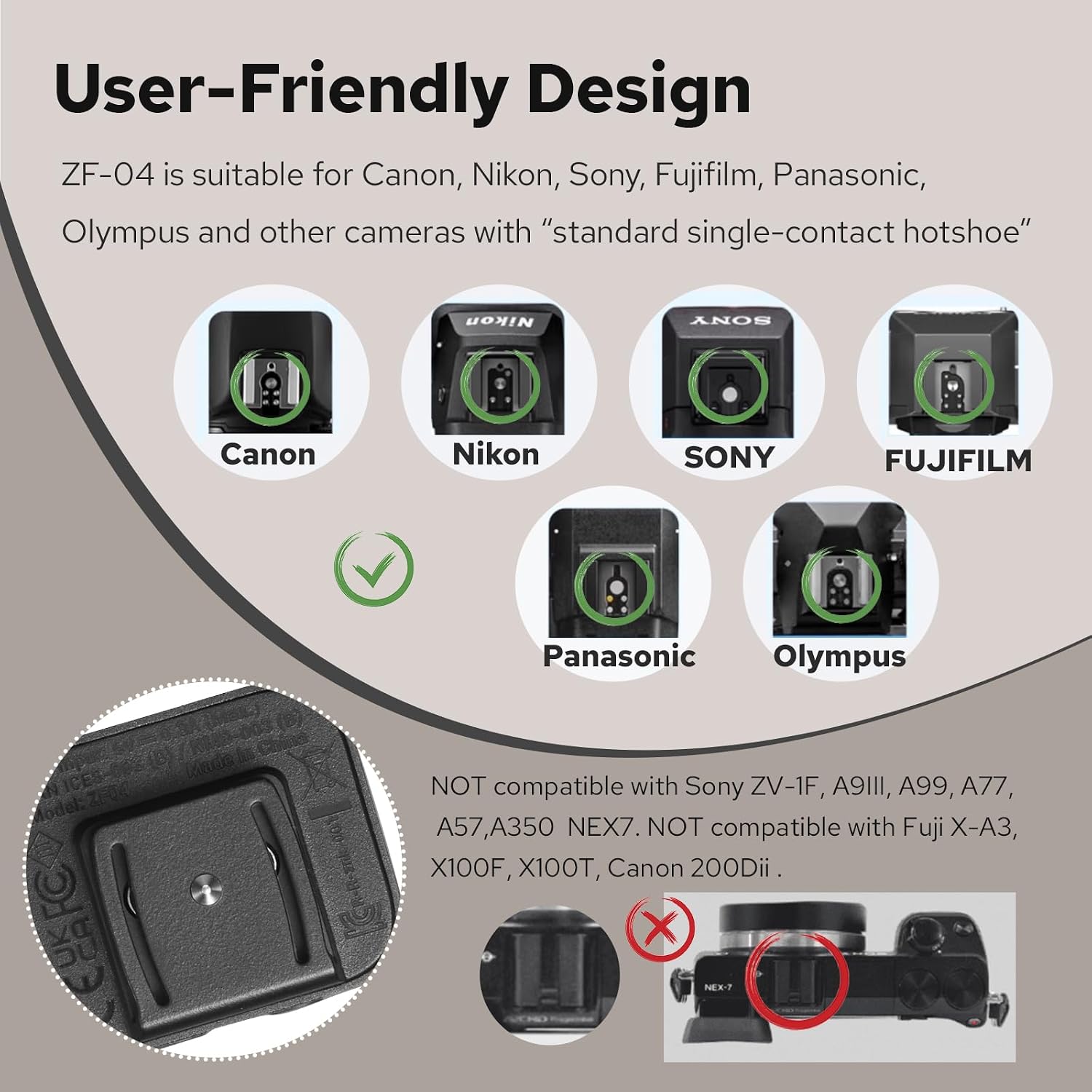ZENIKO ZF04 Lightweight On-Camera Flash