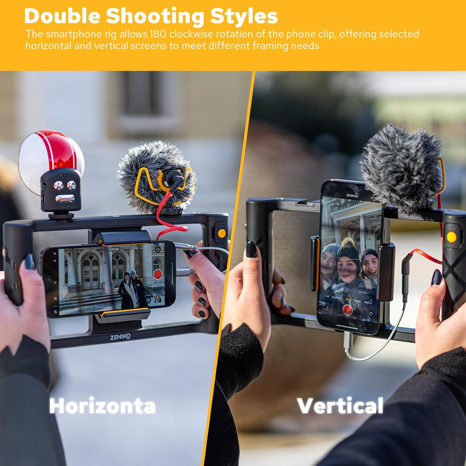 ZENIKO MR11 Smartphone Video Rig with Light